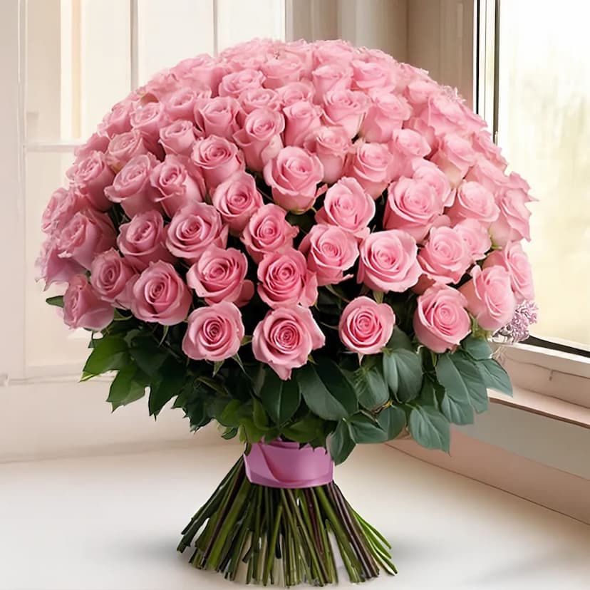 Elegant Pink Rose Bouquet