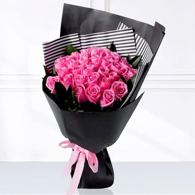 Pink Roses Bouquet