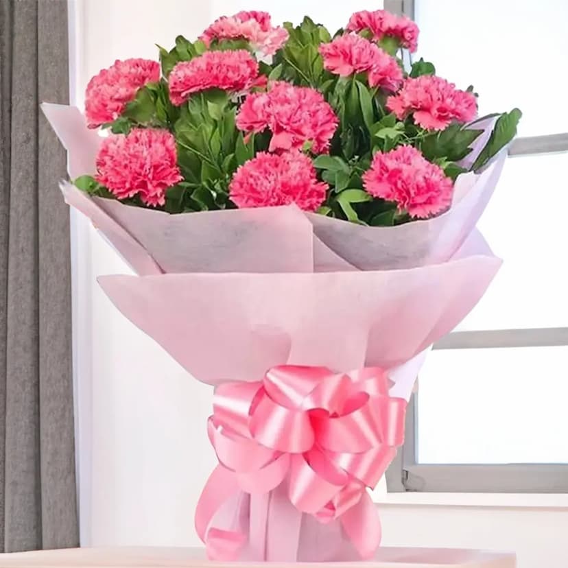 Pink Carnations Bouquet