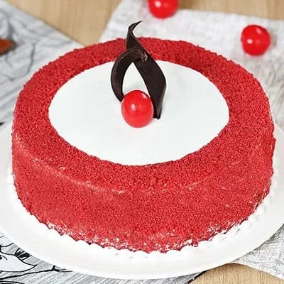 Eggless Red Velvet Cake