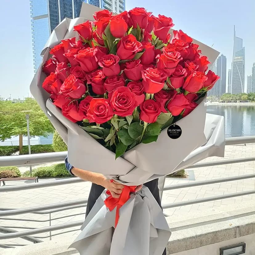 Bliss Bouquet of Red Roses