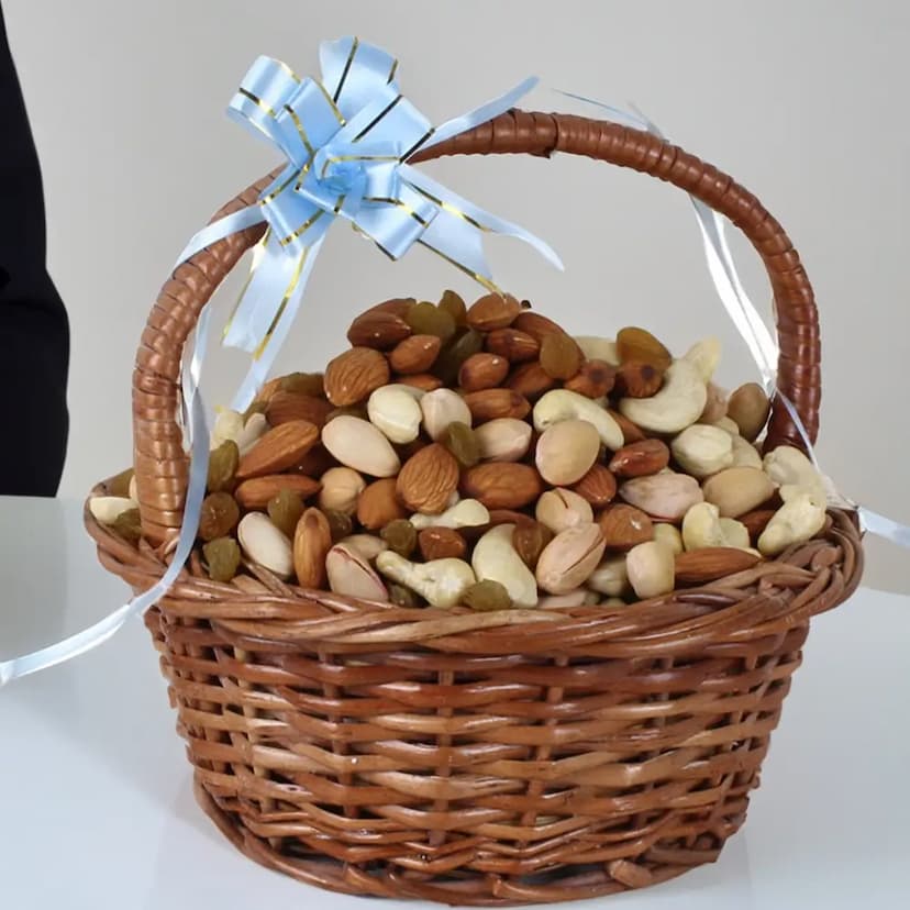 2 Kgs Mixed Dry Fruits in a Basket