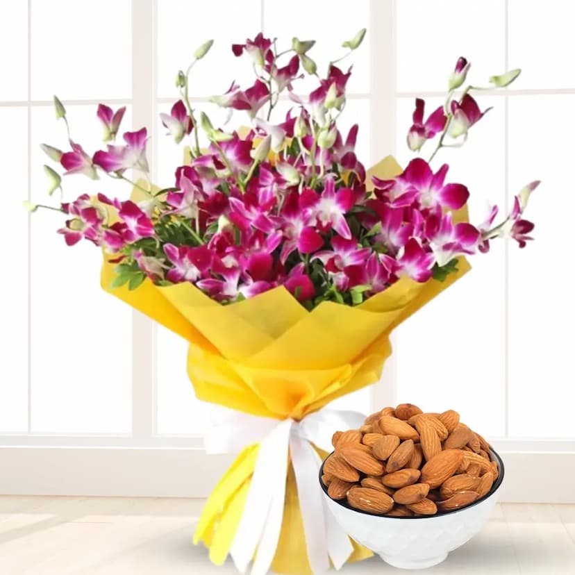 Orchids Bouquet & Almonds