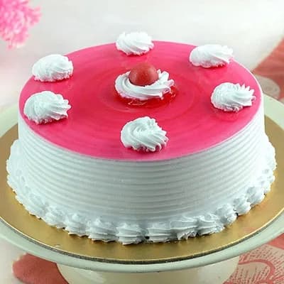 Strawberry Cake 1/2 Kg Eggless