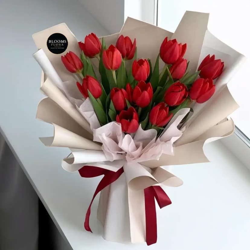 Red Tulips Bouquet