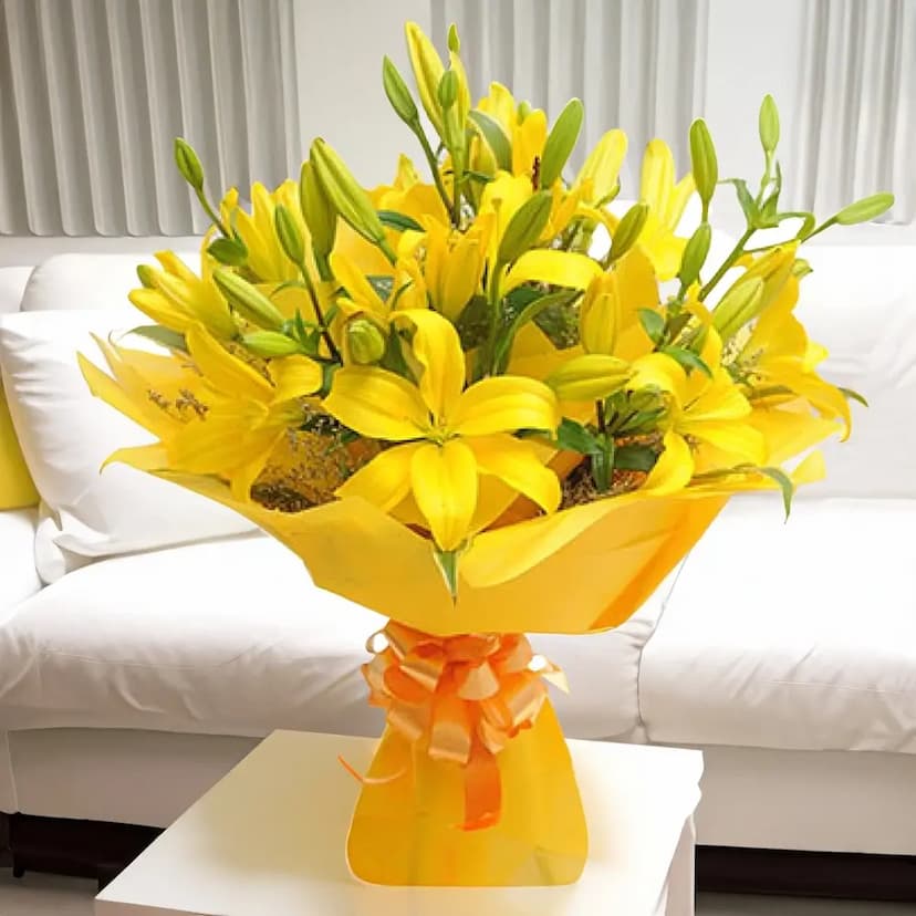 yellow Lilies Bouquet