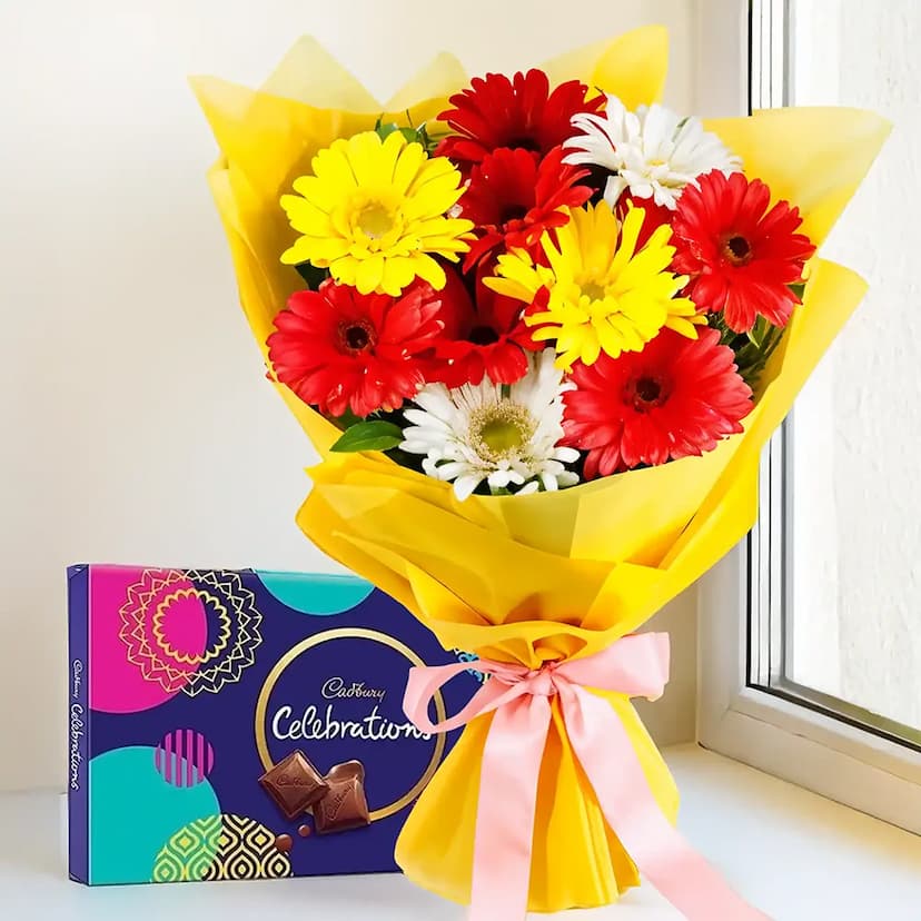 Gerberas & Chocolate Bouquet